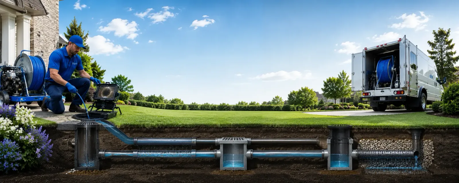 Outdoor drain cleaning information for Lake Clear, NY